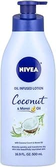 NIVEA Lotion Coconut & Monoi Oil Infused 16.9 Ounce (500ml) (Pack of 3)