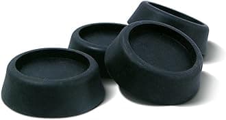 IdeaWorks Washing Machine Anti-Vibration Pads - 4 pc set, Black (JB6368)