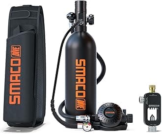 Scuba Diving Equipment 1L Mini Scuba Tank Support Underwater Breathing New Generation S400Pro Diving Oxygen Tanks for Diving Sightseeing/Backup Air Source