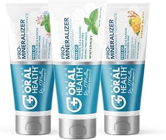 Nano hydroxyapatite Toothpaste Fluoride-Free Dentist Formulated Remineralizing Anti Cavity Enamel Support Sensitive Teeth Toothpaste Flavor Variation 3 Pack: Citrus Blast, Peppermint Wow, Wintermint