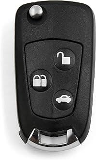 uxcell Car Replacement Key Fob Shell Case for Ford Mondeo Fiesta Focus 3 Key Button Black