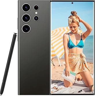 S24 Ultra Unlocked Phone 5G Cell Phone,Smartphone with Tool Pen, Android 14.0 Cell Phone 6GB+256GB Dual SIM Dual Standby,Fast Charging and OTG (Black)