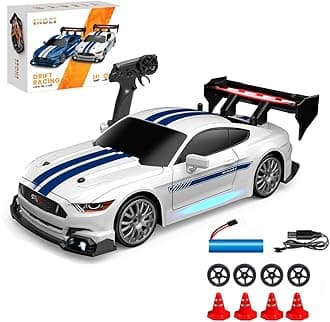 RC Drift Car 1:24 Racing Car 20km/h 4WD 2.4 GHz Remote Control Mini Drift Cars with LED Lights For Kids Adults