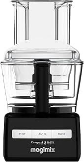 Magimix 3200XL Food Processor - Multifunctional 6 in 1 Food Preparation, 2.6L BPA-Free Bowl, Professional Quality Ultra-Sharp Blades, Quiet Energy Efficient 650W Motor With 30 Year Guarantee - Black