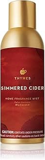 Thymes Home Fragrance Mist – Room Air Fresheners for Home Long Lasting – Air Freshener Spray – Premium Home Fragrance with Notes of Pressed Apple, Clove & Cardamom (Simmered Cider, 3 oz)