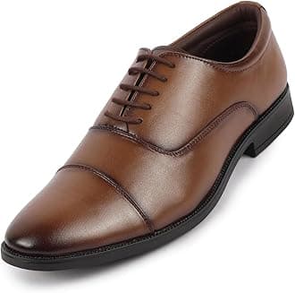 FAUSTOMen's Formal Office Work Lace-Up Derby Shoes