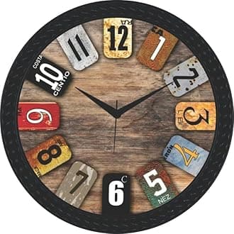 Anti Print Wall Clock | Decorative Analog Wall Clock for Living Room with Silent Movement | Wall Clocks for Home/Bedroom/Office/School (Anti Clock)