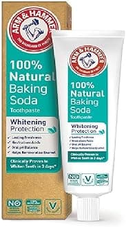 Arm & Hammer 100% Natural Baking Soda Whitening Protection Toothpaste, 75ml