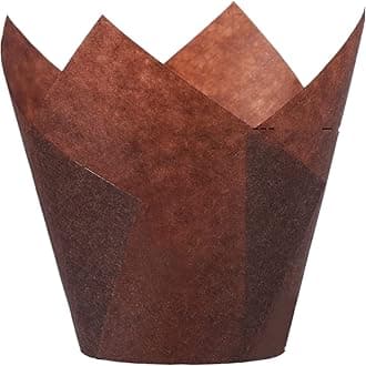 tulip cupcake liners brown