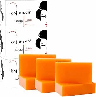 6 Bars Kojie San Kojic Acid Soap 100 grams per bar original kojie san bleaching soap for dark skin