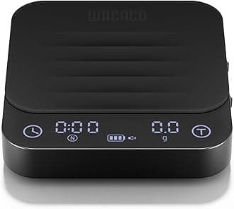 WACACO Exagram Pro Coffee Scale with Timer, Smart Espresso Scale Automatic Timing Rechargeable Mini Digital Coffee Weight Scales Gram&Ounce&Milliliter, Food Kitchen Scale, Black
