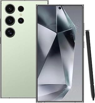 I24 Ultra Android Phone | Unlocked Phones | 8+256GB Unlocked Smartphone | Super Fast Charging | 13MP+50MP Camera | 5G Cell Phone | US Version | Dual SIM | GPS (Titanium Cyan)