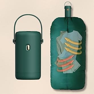 Portable Electric Clothes Dryer Indoor, Mini Folding Heated Clothes Airer Electric 2Modes 1KG Electric Drying Rack 250W Low Energy Quick Drying For All Fabrics, Camping Travel Apartment