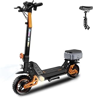 Electric Scooter, 1000/1600/3200/5600 W Motor, 28-39 Mph, 31-44 Miles Range, 15.6/18.2/20.8 AH Battery, Dual Suspension & Braking System Scooter for Adults with Seat & Storage Box