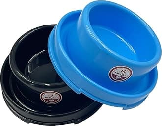 PetLike Dog Bowls Pet Food Bowls, No Spill Cat Food Bowl Water Food Feeder Pet Dishes for Cat Puppies Small Medium Dogs…