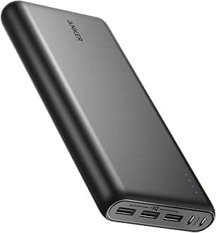 Anker Power Bank, 26,800 mAh External Battery with Dual Input Port and Double-Speed Recharging, 3 USB Ports Without USB C Port, for iPhone Series, iPad, Samsung, Android and Other Devices