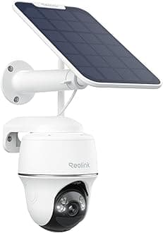 Security Cameras Wireless Outdoor, Pan Tilt Solar Powered, 5MP 2K+ Color Night Vision, 2.4/5GHz WiFi, Smart Cameras for Home Security, Works with Home Hub, Argus PT + Solar Panel