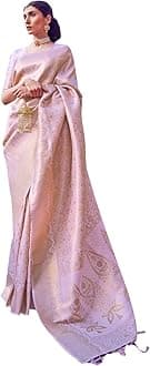 Womens Kanjivaram Soft Silk Saree Patola saree With Blouse Piece