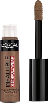 L'Oreal Paris Makeup Infallible Full Wear Waterproof Matte Concealer, Full Coverage, Mocha, 0.33 fl. oz.