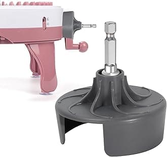 Knitting Machine Adapter, Quick Knit Replaceable Crochet Machine Adapter with Hex Bit Power Screwdriver, Compatible with 22/40/48 Knitting Machines Universal Accessories, Beginners DIY Hats, Socks