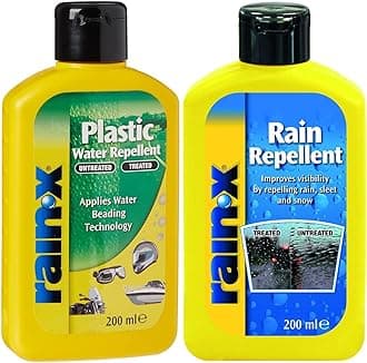 Rain-X Plastic Water Repellant - 200ml Rain/Water Repellent Glass Treatment, 200ml, 80199200