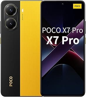 XIAOMI Poco X7 PRO 5G + 4G LTE (for Tmobile Mint Tello & Global) (256GB + 12GB) Ai 6.67" 50MP Gamers Phone NFC Dual sim Unlocked Model 2412DPC0AG (Yellow)