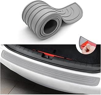 Ziciner Car Rear Bumper Protector Guard, Auto Anti-Scratch Collosion Rubber Trunk Door Entry Guards, Non-Slip Vehicle Bumper Protection Strip, Fit for Most Cars, SUVs, Vans and Trucks (41"x3.5", Gray)