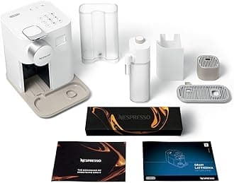 Nespresso Gran Lattissima Original Espresso Machine with Milk Frother by De'Longhi, Fresh White