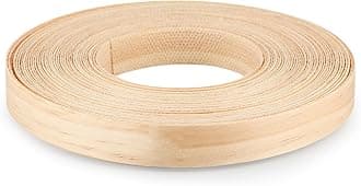 Pine Edge Banding, 3/4" X 50' Wood Strip Preglued, Iron on Veneer Edging Tape for Cabinet, Table, Door