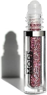 Mode Angel Dust Roll On Glitter Rhinestone Cowboy Holographic Rose Gold Pink Sparkling High Performance 3D Loose Glitters for Face and Body, Spill Proof Bottle, Cruelty Free, Vegan, Made in USA