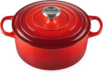 Le Creuset Signature Cast Iron Round Casserole, 24 cm - Cerise