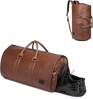 seyfocniaConvertible Travel Garment Bag,Carry on Garment Duffel Bag for Men Women - 2 in 1 Hanging Suitcase Suit Business Travel Bag