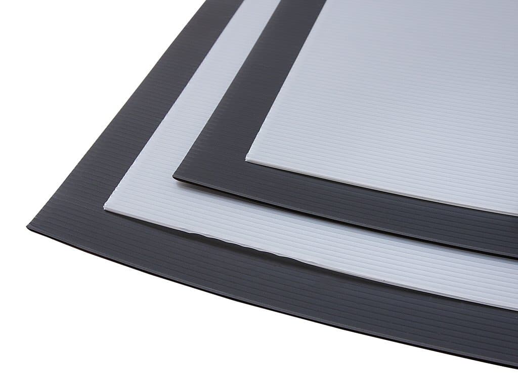 2 x Black Polyflute Correx Sheets for Hard Floor & Surface Protection 2mm x 240cm x 120cm (white optional) - select your pack size