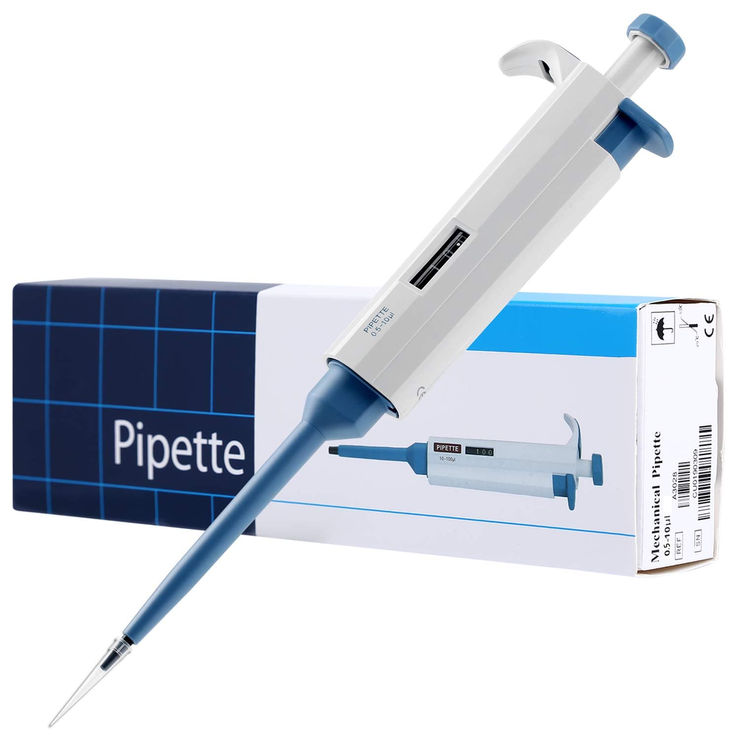 Adjustable Pipettor 0.1-2.5ul Single-Channel Variable Volume Micropipette High Accurate for Laboratory