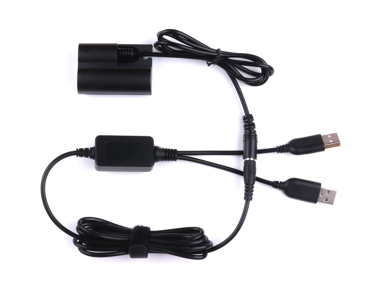 ACK-E2 Dual USB Power Cable Replacement AC Adapter, DR-400 DC Coupler Camera Charger Kit for BP-511 Battery, Rebel EOS 5D 10D 20D 20Da 30D 40D 50D D30 D60 Digital SLR Cameras