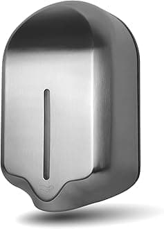 EnBath Foaming Automatic Soap Dispenser Wall Mount - Large 40 oz. (1200ml) Capacity, Stainless Steel, Wall Mounted Touchless Foam Soap/Sanitizer Dispenser for Commercial or Home Bathroom/Restroom