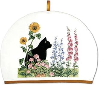 Alice's Cottage Tea Cozy Black Cat & Flowers