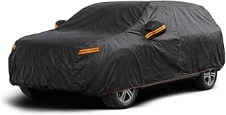 Heavy Duty Waterproof Car Cover for Automobilies, Outdoor All Weather Full Exterior Covers Windproof Rain Snow Sun Dust Heat UV Protection, Universal Fit for SUV(176-181 inch)