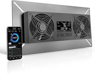 AIRTITAN T8-N, Crawlspace Basement Ventilator Fan, with Temperature and Dehumidistat Controller, IP-44 Rated, Intake