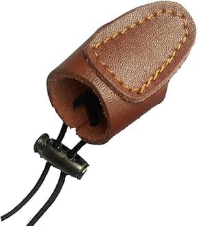 Soft Leather Archery Thumb Ring Thumb Thumb Guard for Traditional Bow Thumb Protector Guard for Mongolian Reurve Bow Finger Tab Shooting Glove