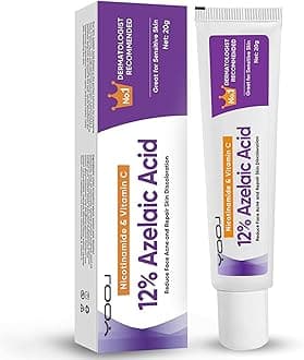 Azelaic Acid Cream, Azelaic Acid Face Serum Cream, Brightening Face Skin Care Treatment for All Skin Types, Repair Dark Spots for Fresher and Smoother Skin, (20g)