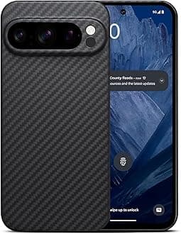 Ultra Thin Aramid Carbon Fiber Case for Google Pixel 9 Pro XL Black