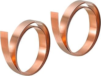 uxcell Copper Sheet Roll, Metal Foil Plate 1000mm x 10mm x 0.5mm 2pcs