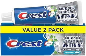 Crest Cavity & Tartar Protection Toothpaste, Whitening Baking Soda & Peroxide, 5.7 oz, Pack of 2