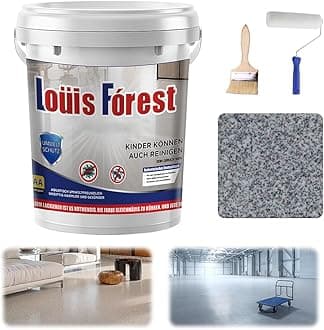 High-Gloss Marble Effect Epoxy Floor Coating, Waterproof, Non-Slip, Long-Lasting Louis Forest Epoxy Floor Paint, Marble-Like Finish, Suit for Multiple Surfaces