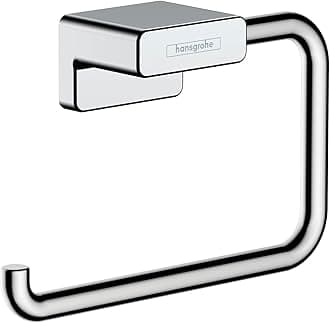 hansgrohe AddStoris Roll Holder without Cover in Chrome 3-inch Accessories in Chrome, 41771000