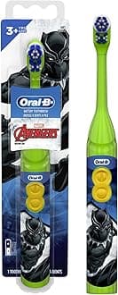 Oral-B Kid's Battery Toothbrush Featuring Marvel's Avengers, Soft Bristles, for Kids 3+ (Character May Vary)