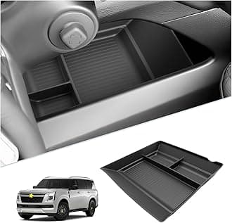 SKTU Upgrade for 2025 2026 Nissan Armada Accessories Center Console Organizer for 2025 2026 Nissan Armada Under Console Tray 2025 2026 Armada Lower Console Tray ABS Durable