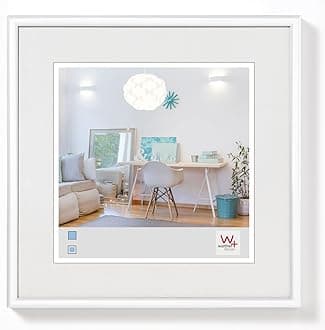 Picture Frame White 30 x 30 cm New Lifestyle Plastic Frame KV330W