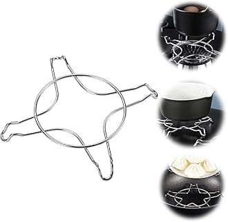 Azonee Gas Stove Top Chrome, Iron Wok Ring, Non Slip Stove Rack Universal for Kitchen and Camping, Pot Holder, Gas Cooktop Range Pan Burner Grate Support Stand for Gas Hob Accessories